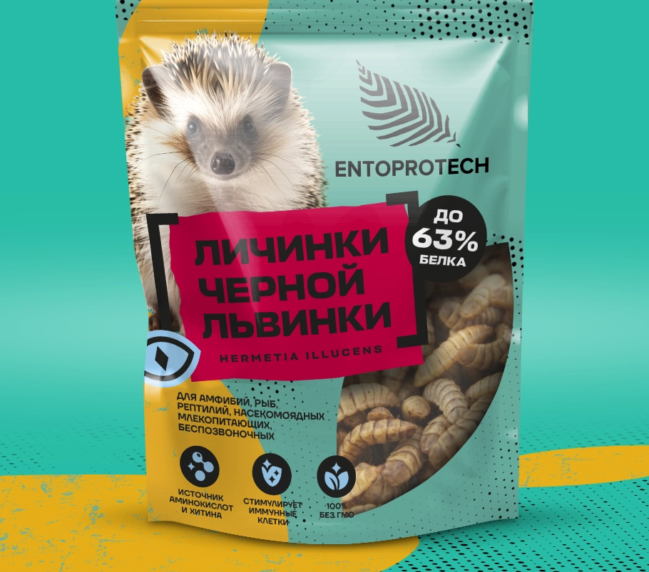 Редизайн упаковки корма для животных Entoprotech