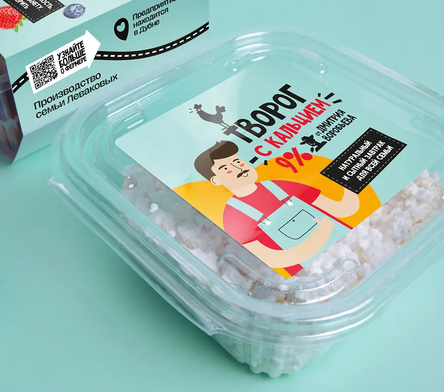 ребрендинг службы доставки продуктов «Ешь деревенское»