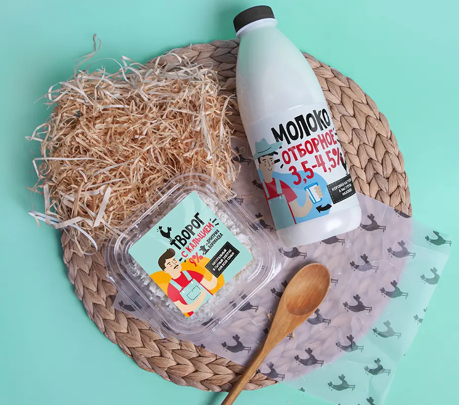 ребрендинг службы доставки продуктов «Ешь деревенское»